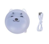 Pilipane Projecteur de chien Lampe de nuit à motif rotatif LED Projecteur de lumière étoilée Portable Lampe de chevet mignonne pour chambre à coucher Enfants Adultes ABS LED Batterie 1200 (Blanche)