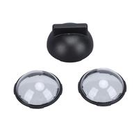 Pilipane Protecteur d'objectif de caméra d'action, couvercle de protection en verre trempé avec support rotatif pour caméras d'action X4, ensemble de 2 pièces