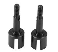 Pilipane RC Car Wheel Assie Aluminium Alloy Metal CNC Traitement Présence de Mise à Niveau légers Durable Durable pour l'Himoto 1/10 E10MTL E10MT E10BP Black Silver 2PCS (31020bl Noir)