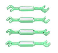 Pilipane RC Turnbuckle Wrench Set Aluminium ALLIAM Hight STOMICE Multi-Fonction Multifactive Tool Tool for RC Car Repair and Maintenance 4pcs 3.0 3,2 3,5 3,7 4.0 5.5 5.5 6,0 mm (Vert)