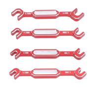 Pilipane RC Turnbuckle Wrench Set Aluminium ALLIAM Hight STOMICE Multi-Fonction Multifactive Tool Tool for RC Car Repair and Maintenance 4pcs 3.0 3,2 3,5 3,7 4.0 5.5 5.5 6,0 mm (Rouge)