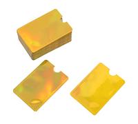 Pilipane RFID Blocking Sleeves Premium Aluminium Foil Carte Protecteurs Anti Demagnetisation Anti Secure Stockage Secure pour Cartes de crédit Cartes Banque Cartes d'identité 100pcs 92x62mm (Or)