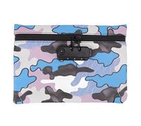 Pilipane Sac Anti-Odeur, Pochette de Rangement en Cuir PU avec Serrure à Combinaison pour Voyage Camping randonnée