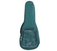 Pilipane Sac de Guitare Ukulele Rangement Sac à Dos 23in Coque de Transport imperméable en Tissu Oxford avec Poche Transparente pour Musiciens étudiants Voyageurs (Vert)