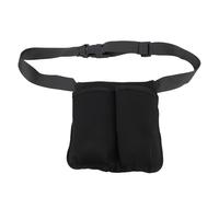 Pilipane Sac pour bouteille de massage, étui de taille réglable, pochette de lotion professionnelle pour thérapeutes, utilisation en salon, matériau en néoprène, 16 x 17 cm, capacité de 2