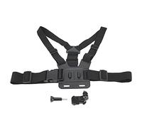 Pilipane Sangle de Poitrine élastique réglable, Harnais de Ceinture, Support de Corps pour caméra d'action, Accessoires Mains Libres, Sports de Plein air, Plastique Noir, Durable,