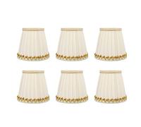 Pilipane Small Lamp Shades Premium Tissu Soft Modern Design SAFE Easy Installation For Bedroom Hotel 6PCS E14 Bulbe