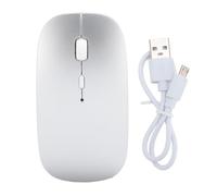 Pilipane Souris Bluetooth sans Fil Rechargable Silencieux Portable Portable 3 DPI Ajustement Ergonomique Conception pour Pro Air Assing ABS Black (Argent)