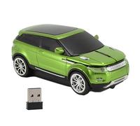 Pilipane Sport Car Wireless Gaming Mouse 2.4 GHz 1600 DPI Cool 3D Car Forme d'ordinateur Souris avec récepteur USB pour Ordinateur Portable PC Gaming Office Work (Vert)