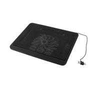 Pilipane Stand de Refroidissement de padrage de Refroidisseur d'ordinateur Portable avec Conception Ergonomique de Grande Fan Super silencieuse pour 14 Pouces ou Moins Le carnet Noir Bleu (Noir)