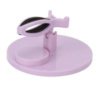 Pilipane Support de bouteille de vernis à ongles inclinable, outil d'assistant de vernis à ongles portable réglable pour salon de manucure à usage domestique, artistes professionnels de (Violet rosé)