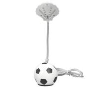 Pilipane Table de football à LED miniature Lampe de bureau adorable compact compact à moteur blanc moelleux pour la lecture nocturne camping matériau abs matériau blanc couleur 10,2 pouces