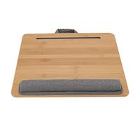 Pilipane Table d'ordinateur Portable Multifonction en Bambou avec Coussin Doux, Angle Ergonomique, légère et Portable pour Lire, écrire, Jouer au lit ou en Voyage, Taille 42 x 34 cm