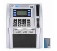 Pilipane Tirelire électronique avec Mot de Passe, écran LCD, boîte d'épargne Automatique pour pièces et Billets, pour Enfants, matériau ABS 1000 g