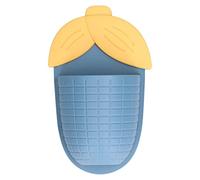 Pilipane Wall Shelf Corn Shape Punch Wall Mounted Storage Box Non Marking Sticker Large Capacity Organizer for Bathroom Dressing Table Kitchen Made of Sturdy PP Material Size 20.7 x 12.5cm (Bleue)