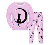 Pilipulu Pyjama Filles Coton Fluorescent Licorne Chat Hibou Cerf Manches Longues Automne Hiver 3-12 Ans