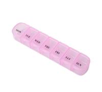 Pill Box 7 Day Portable Travel - Small Holder Pill Cases Organizers 7 Day | Pill Cases Organizers 7 Day For Supplement Fish Oil Home | School Camping Hiking Picnic Trip Outdoor Vacation Pill Box 7 Day