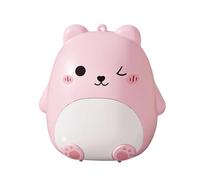 Pill Box - Bear Multi-Compartment Storage Container | Cartoon Travel Weekly Pill Organizer for Women Kids Pocket Purse Office School Gym Outdoor Camping Fitness Supplement, 2.76x2.76x1.97Inches