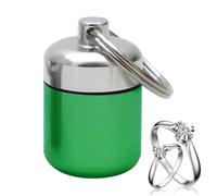 Pill Box Key Ring - Mini porte-pilule à chaîne - Porte-clé à capsules - Support pour portefeuille pour hommes et femmes - Organisateur de sac - Meilleurs médecins, infirmières et étudiants en médecine