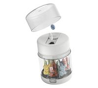 Pill Box - Organisateur de voyage à 7 compartiments - Boîtier de rangement portable pour médicaments avec cutter - Récipient vitaminé compact - Sans BPA - Mini porte-médicaments - Sac à main pour