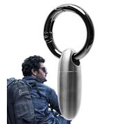 Pill Box Porte-clés - Porte-clé en titane | Boîte à pilules de poche | Boîte à pilules portable | Porte-pilules à chaîne | Récipient étanche | Cas médicaux en cas de médecin porte-monnaie F