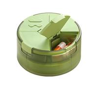 Pill Box | Small 3-Compartment Foldable Cup | Travel Pill Holder Supplement Organizer | For Home Office School Gym Camping Hiking Picnic Outdoor Vacation Sports Travel Business Trips Commuting