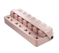 Pill Box, Weekly Supplement Organizer with Daily Compartments, 8.07x3.98x1.61 inches Portable Medicine Holder for Supliments, Fish Oil, and Tablets, Compact Case Bag or Purse