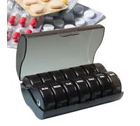 Pill Case - Distributeur de Pilules et Porte-Compléments Alimentaires,Porte-Médicament Portable Coloré Pour Voyage Stockage Dans Sac Rappel Pour Personnes Âgées