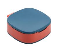 Pill Container, 4 Compartments Dispenser Pill Storage Box with Large Capacity, Travel-Friendly Portable Tablet, Small Pills Container for Pocket or Purse, 3.03x1.14 inches