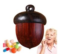 Pill Container - Daily Medication Box Organizer, Jewelry Accessory, Small | Tablet Pill Organizer for Cod Liver Oil Supplements Medication Nutrients Fish Oil Softgels Everyday Carry Necklace