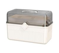 Pill Container Organizer, Transparent Pill Holder Case, Large Capacity Bin, Storage Organizer Multipurpose for Supplements, Cosmetics, Sewing Supplies 30.5x20x21.5cm