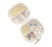 Pill Container - PP 8.5x8.5x4cm 3.35x3.35x1.57in 7 Day Portable Medicine Organizer Box | Travel Pill Planner Supplement Storage Case | For Daily Medication Jewelry