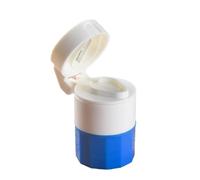 Pill Cutter - Crusher And Pill Cutter, 3.74 Inch Pill Box Tablets With Grinder - 4 In 1 Multifunctional Tablet Separator For Splitting Pills And Carrying Medicines (Blue)