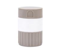 Pill Cutter - Crusher And Pill Cutter, 3.74 Inch Pill Box Tablets With Grinder - 4 In 1 Multifunctional Tablet Separator For Splitting Pills And Carrying Medicines (Grey)