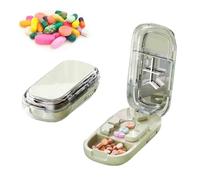 Pill Cutter,Cutting Multiple Pills,1/2 1/3 1/4 Pill Splitter For Large,Small And Tiny Pills,With Improved Sharp Blade,Accurate Centering Alignment Devic,Storage Organizer,Adjustable (Green)