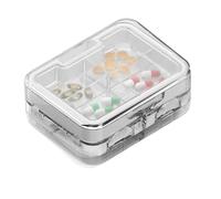 Pill Cutter - Pilulier portable | Rangement quotidien et hebdomadaire de médicaments avec hachoir pour adultes, professionnels, voyageurs, personnel soignant, camping, école, personnes âgées