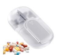 Pill Cutter - Pro | Tablet Splitter - Coupe-Pilule Portable Pour Petits Comprimés Diviseur Magnétique Avec Verrou De Sécurité Pour Hommes Femmes Personnes Âgées Et École Performance | 2026 Pro