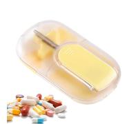 Pill Cutter - Pro | Tablet Splitter - Coupe-Pilule Portable Pour Petits Comprimés Diviseur Magnétique Avec Verrou De Sécurité Pour Hommes Femmes Personnes Âgées Et École Performance | 2026 Pro