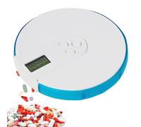 Pill Dispenser Machine - Minuterie de Médication Automatique Écran Numérique Support Tablette Portable Support Tablette Portable Système de Comparaison Spacieux Seven-Day Multi-Alarme Reminder Daily