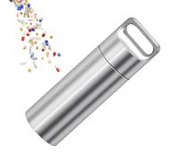 Pill Keychain - Pill Pill Container, Waterproof Daily Pills Holder Keychain for Travel Purse Men and Women | Portable Compact Medicine Storage Box | Durable Mini Pills Box for On-the-Go