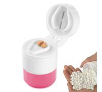 Pill Organizer Travel - Small Compact Pill Case with Built-In PillCutter, Travel PillBox, Portable Medication Container | Weekly Daily PillHolder
