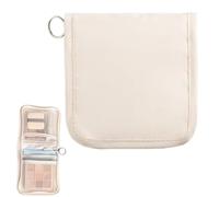Pill Pouches, Travel Medicine Organizer, Folding Storage for Pills Cosmetics, Lightweight Waterproof Case, Multi-Pocket Design, Compact Pink, Ideal for Prescription,
