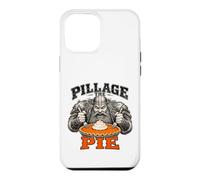Pillage The Pie : Un Viking affamé Mangeant Une Tarte à la Citrouille Amusante Coque pour iPhone 12 Pro Max