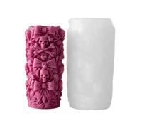 Pillar Candle Mold - Gothic Skull Silicone | 3D Skeleton