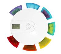 Pillbox avec alarme - Mémoire de distributeur automatique automatique | Dispensateur de médicaments intelligents avec un grand écran numérique, boîte de tablette portable pour un espace de stockage