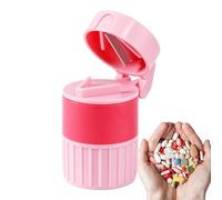 Pillbreaker Coupeur - Pillschneider | Splines De Tablette Avec Compartiment De Stockage, Pilules Multifonctionnelles 4 En 1, Moulin À Poudre Tasses À Boire, Idéal Pour Le Partage, Le Broyage