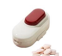 Pillenschneider Stück - Tragbarer Tabletten Teiler 9,5x4,5x3cm | Präziser Pillenschneider 1/4 Organizer, Sicherer Tabletten-Schneider Für Frauen, Männer, Senioren, Kinder