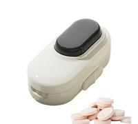 Pillenschneider Stück - Tragbarer Tabletten Teiler 9,5x4,5x3cm | Präziser Pillenschneider 1/4 Organizer, Sicherer Tabletten-Schneider Für Frauen, Männer, Senioren, Kinder