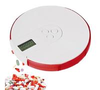 Pillenspender Mit Alarm, Pill Box Mit Alarm | Pille Erinnerung Elektronischer Pillenspender, Bis Zu 4 Alarme/Tag, 7 -Tage, Tablette, Organisator Mit Großem Digital -Display Für Home Office