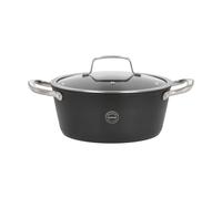 Pillivuyt Fait-tout avec couvercle en verre Travo 3.8 l Noir-aluminium